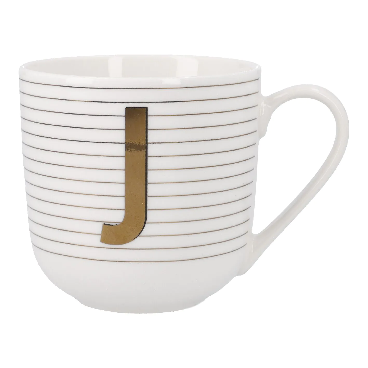Becher mit Buchstabe J