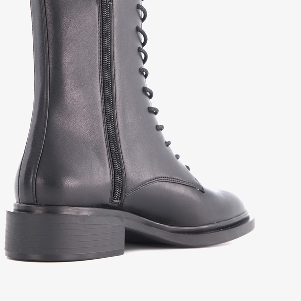 Blue Box dames veterboots zwart