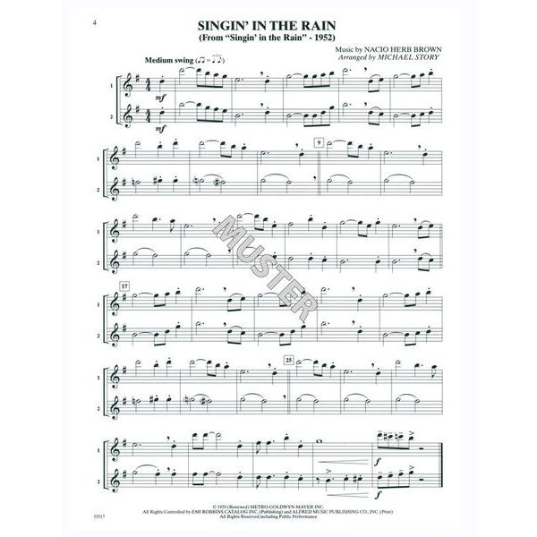 Alfred Music Publishing Movie Duets For All Tenor Sax