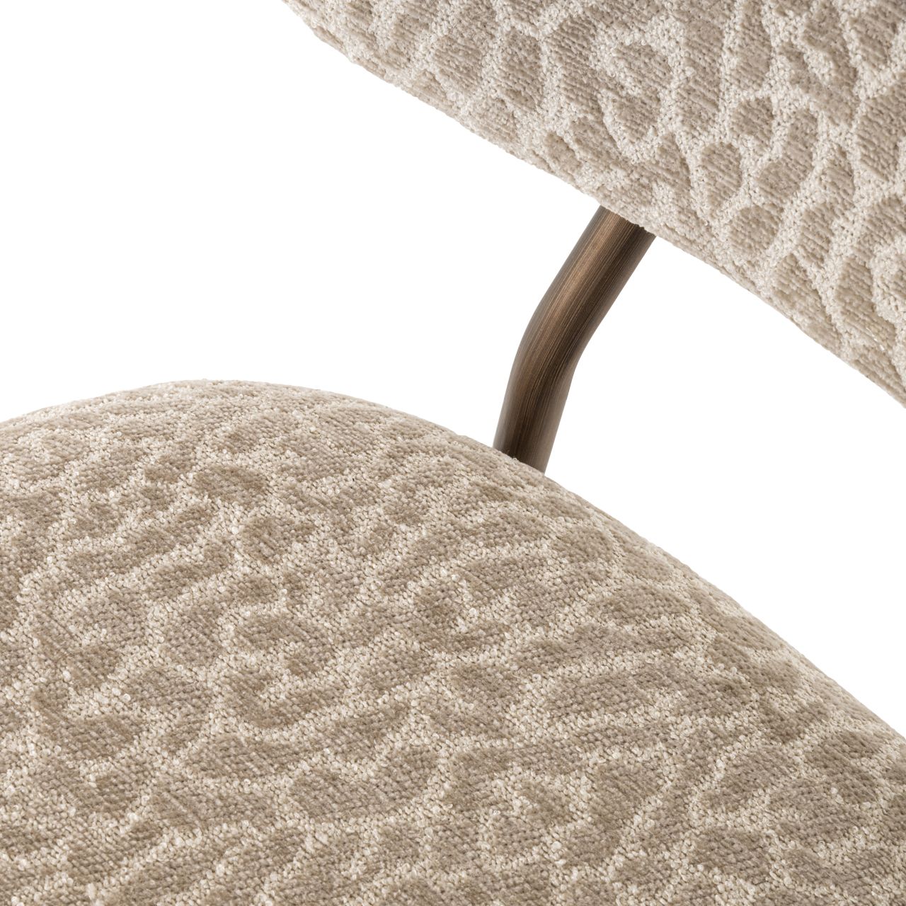 Barkruk S4522 FR Beige Leopard Xenia B45 x D56 x H95 cm