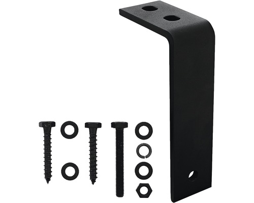 Plafondbeugel voor Intersteel schuifdeursysteem, matzwart, 5 stuks