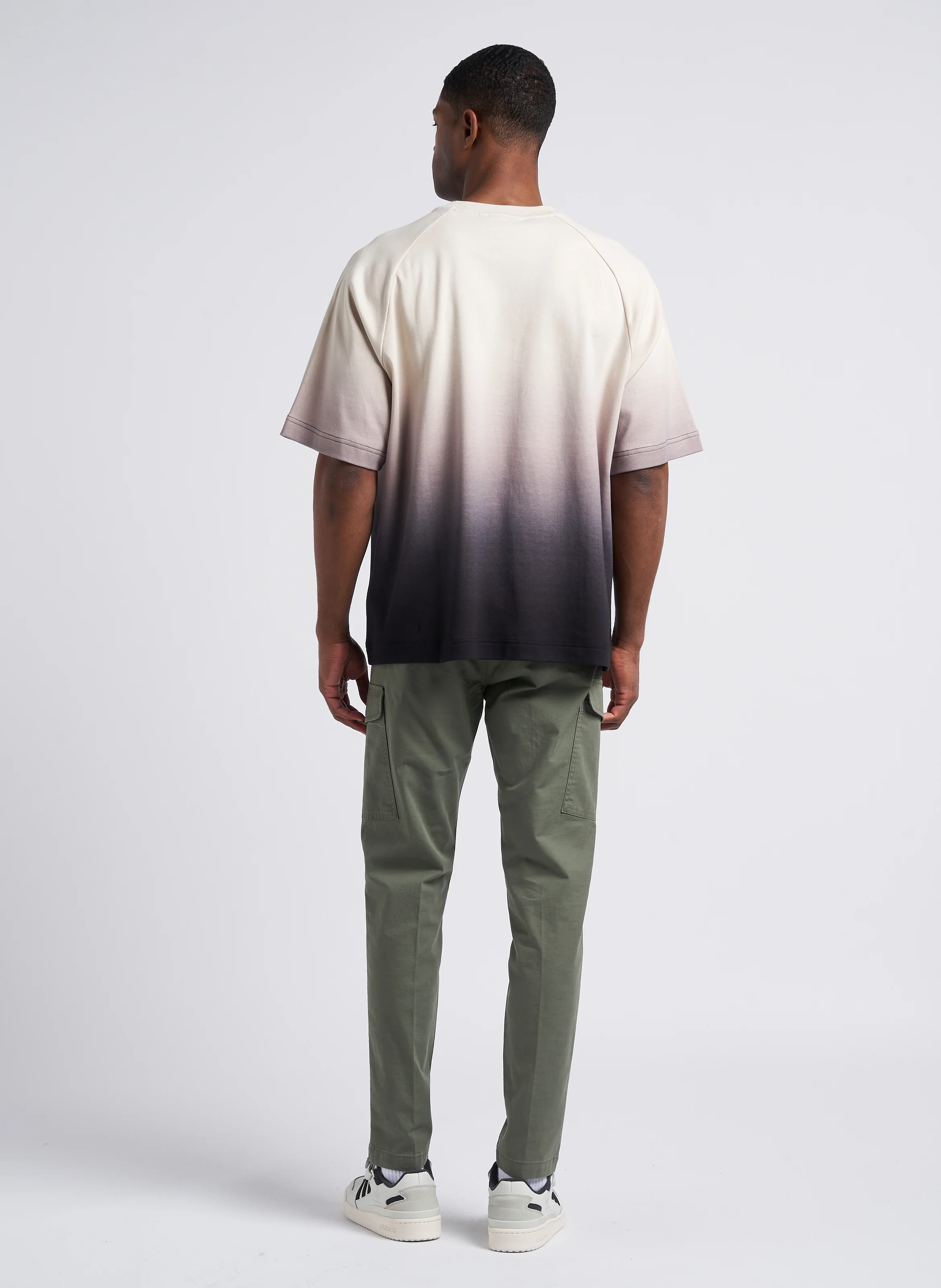 Pantalon slim en coton mélangé | Kaki
