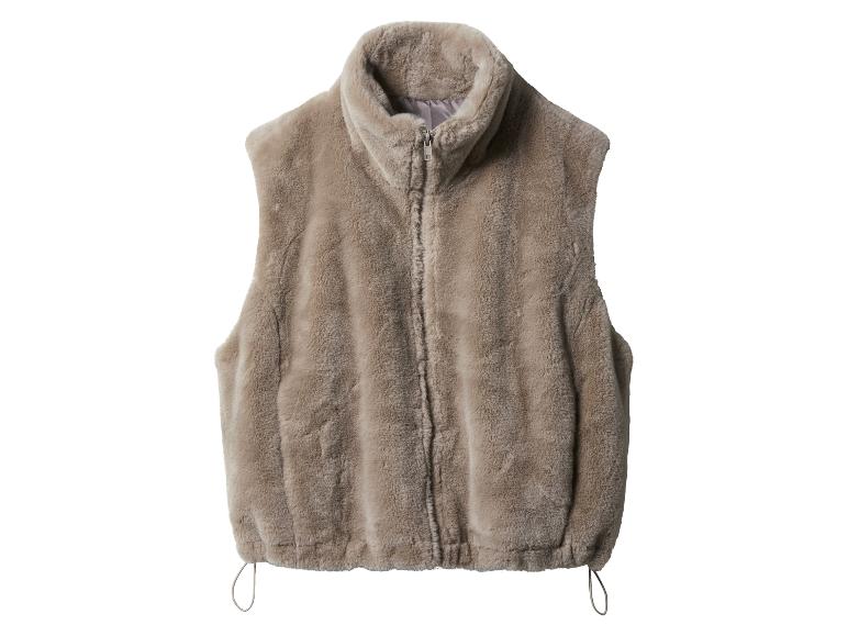 Pluche dames bodywarmer