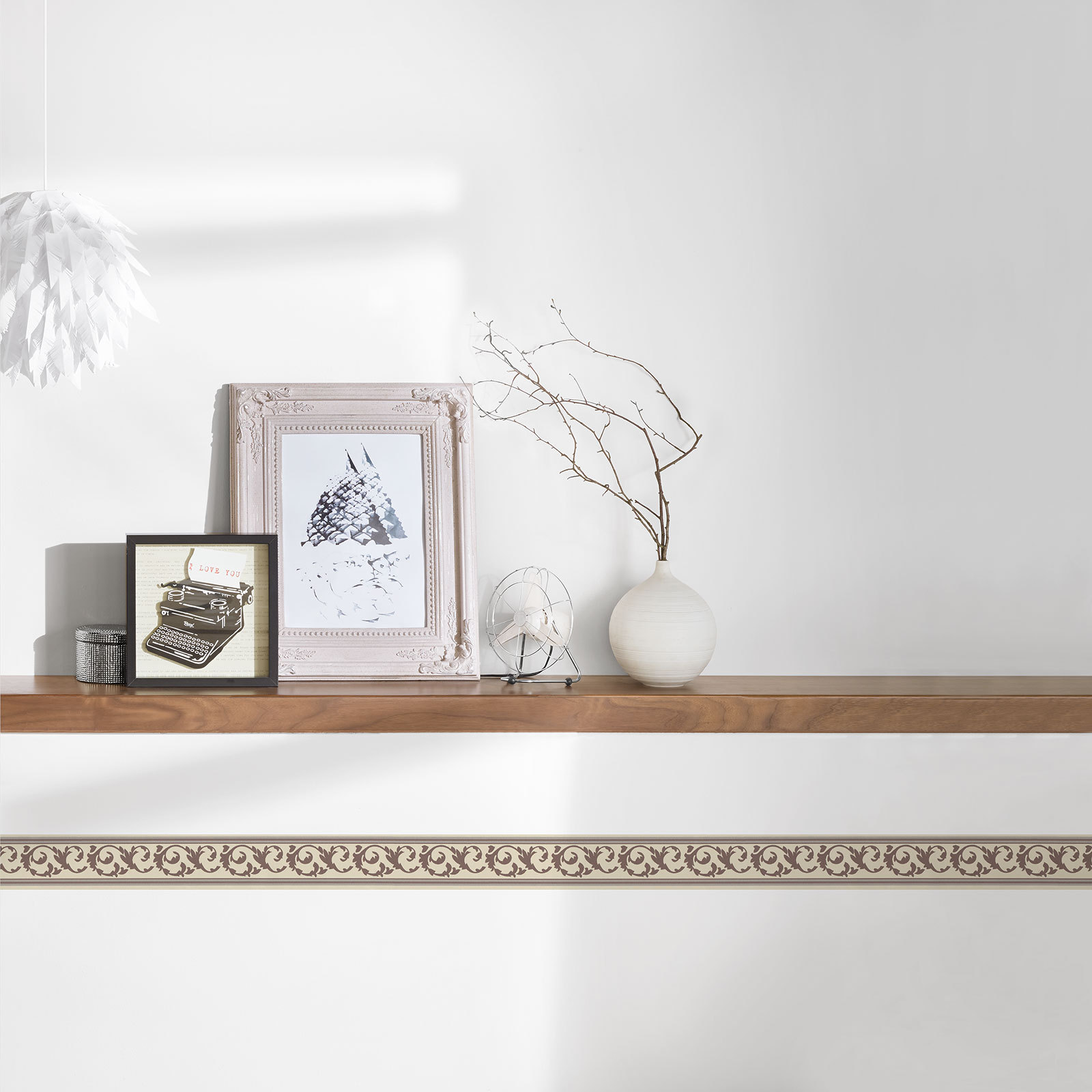 Papier-Borte ONLY BORDERS 10 - braun-beige - 5 Meter
