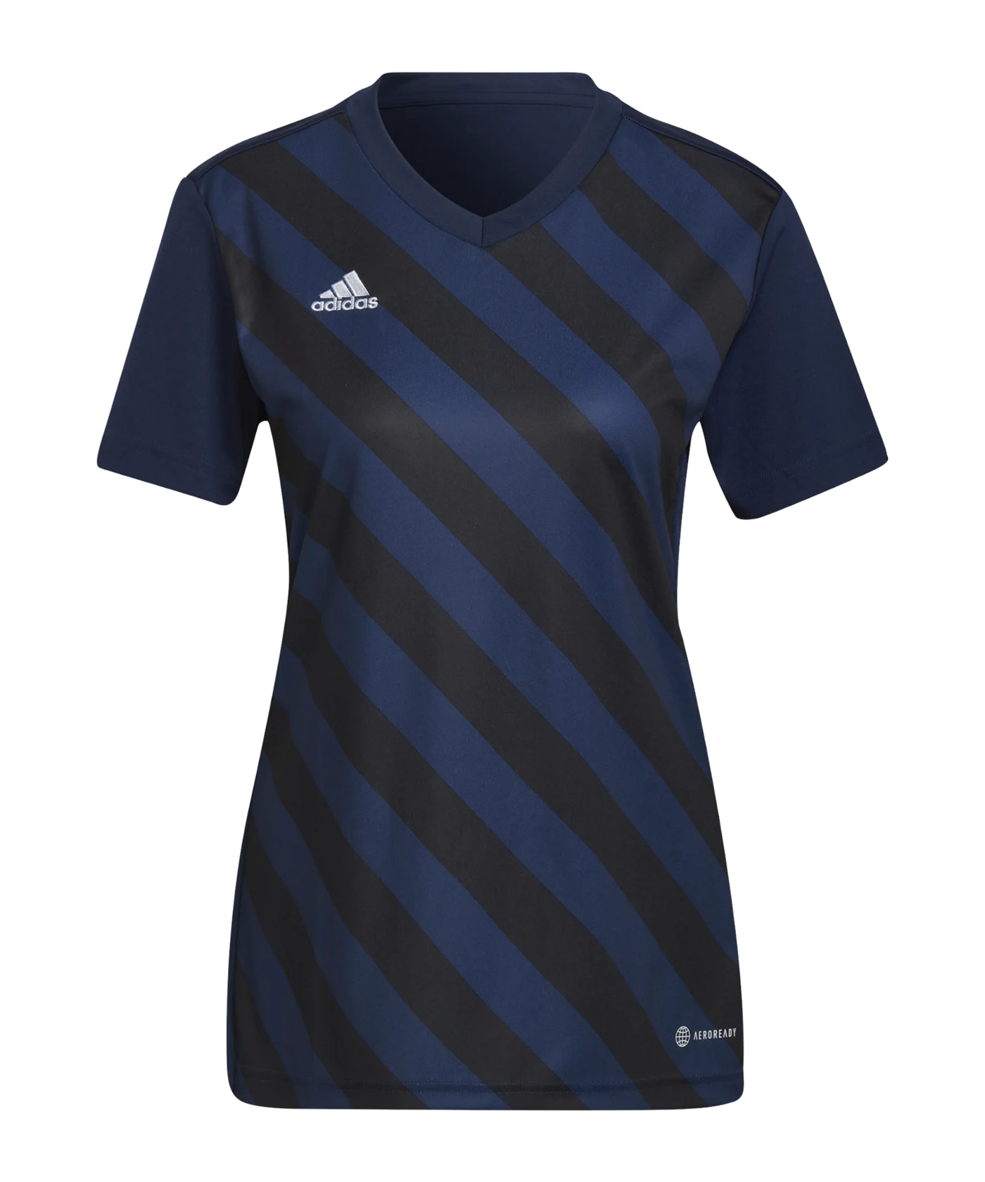 adidas Entrada 22 GFX Trikot Damen Blau Schwarz