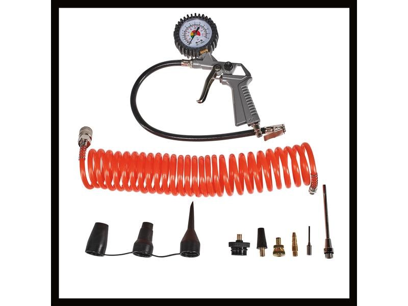Einhell Kompressor TC-AC 190/6/8 OF Set Tragbarer Kompressor, ölfrei