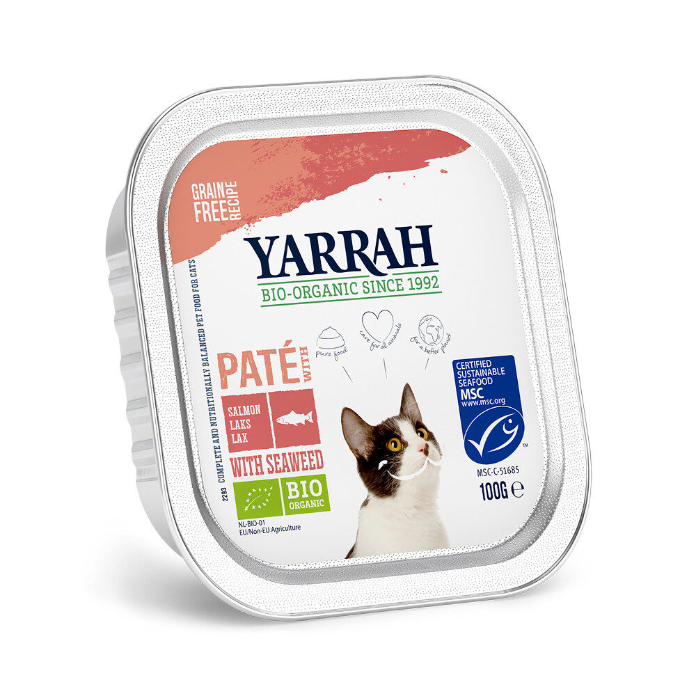 Yarrah Bio Kattenvoer Paté Zalm100 gr