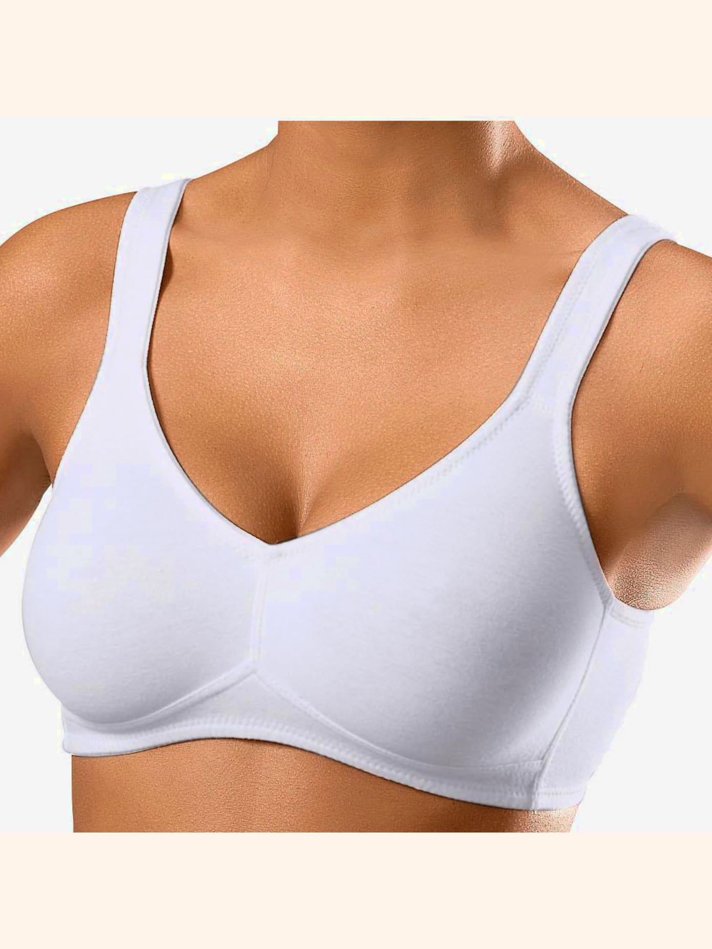 Soutien-gorge doux soutien-gorge en coton, bonnets sans coutures