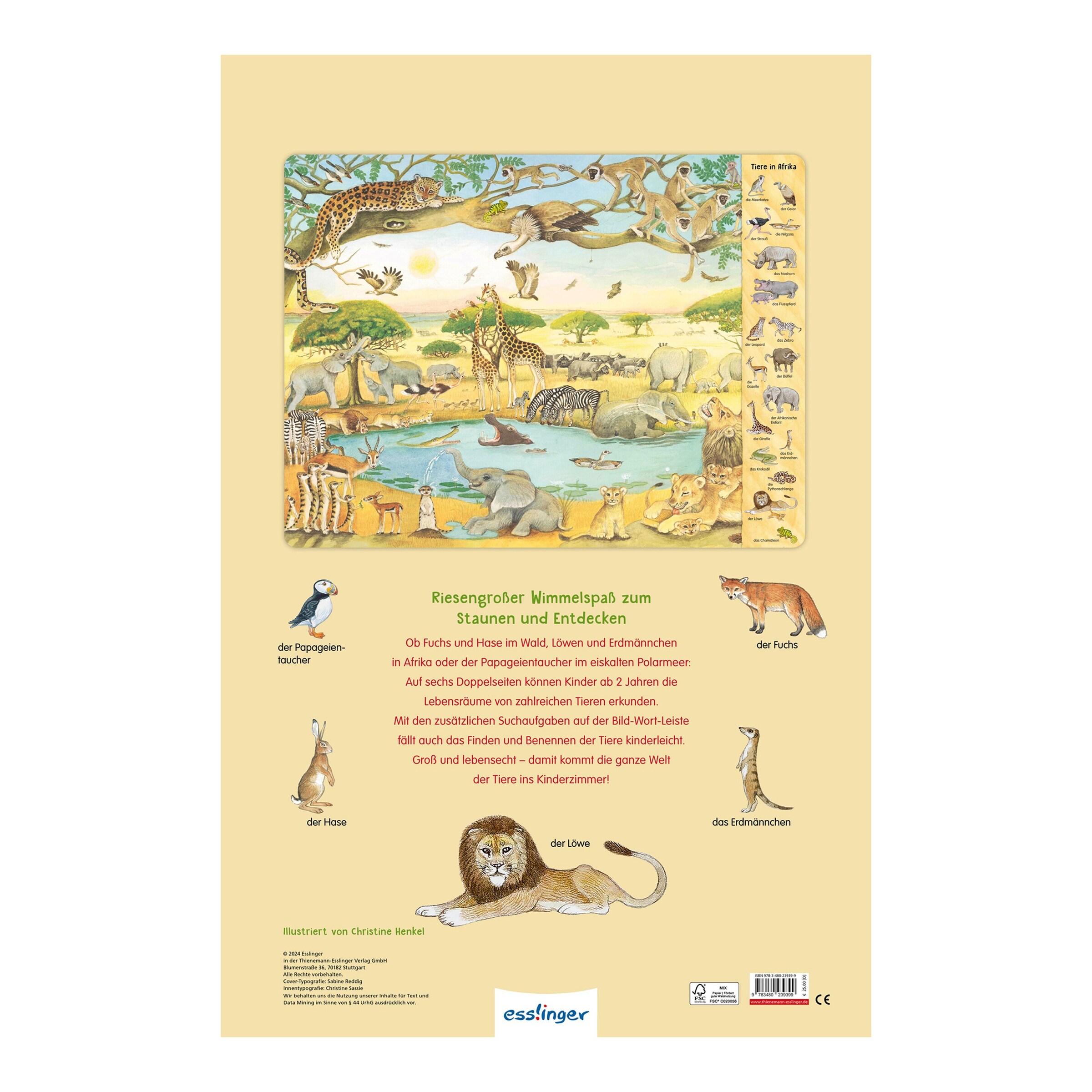 THIENEMANN-ESSLINGER Das Riesen-Tiere-Wimmelbuch
