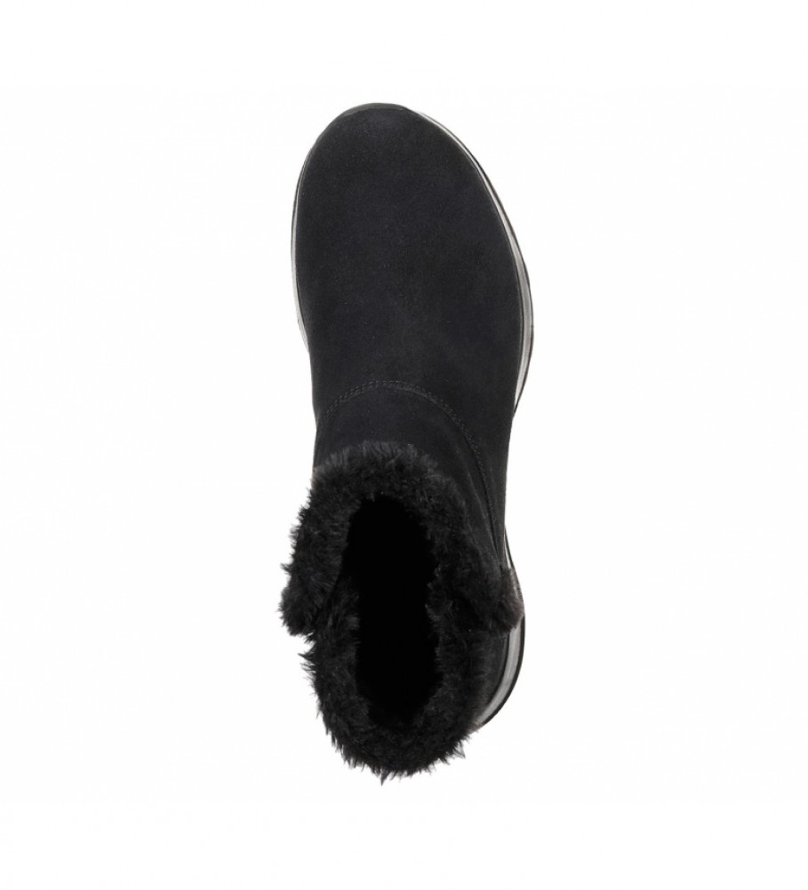 Botas de couro Skechers On-The-Go Joy Bundle Up, pretas