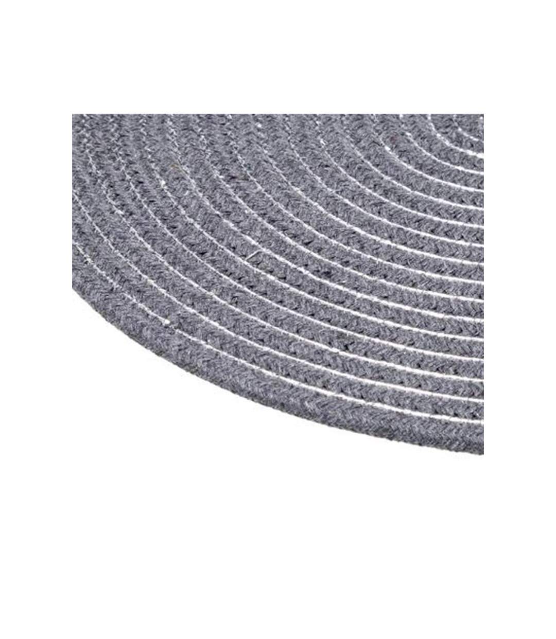 Set de Table Rond Déco Shiny 35cm Gris Foncé