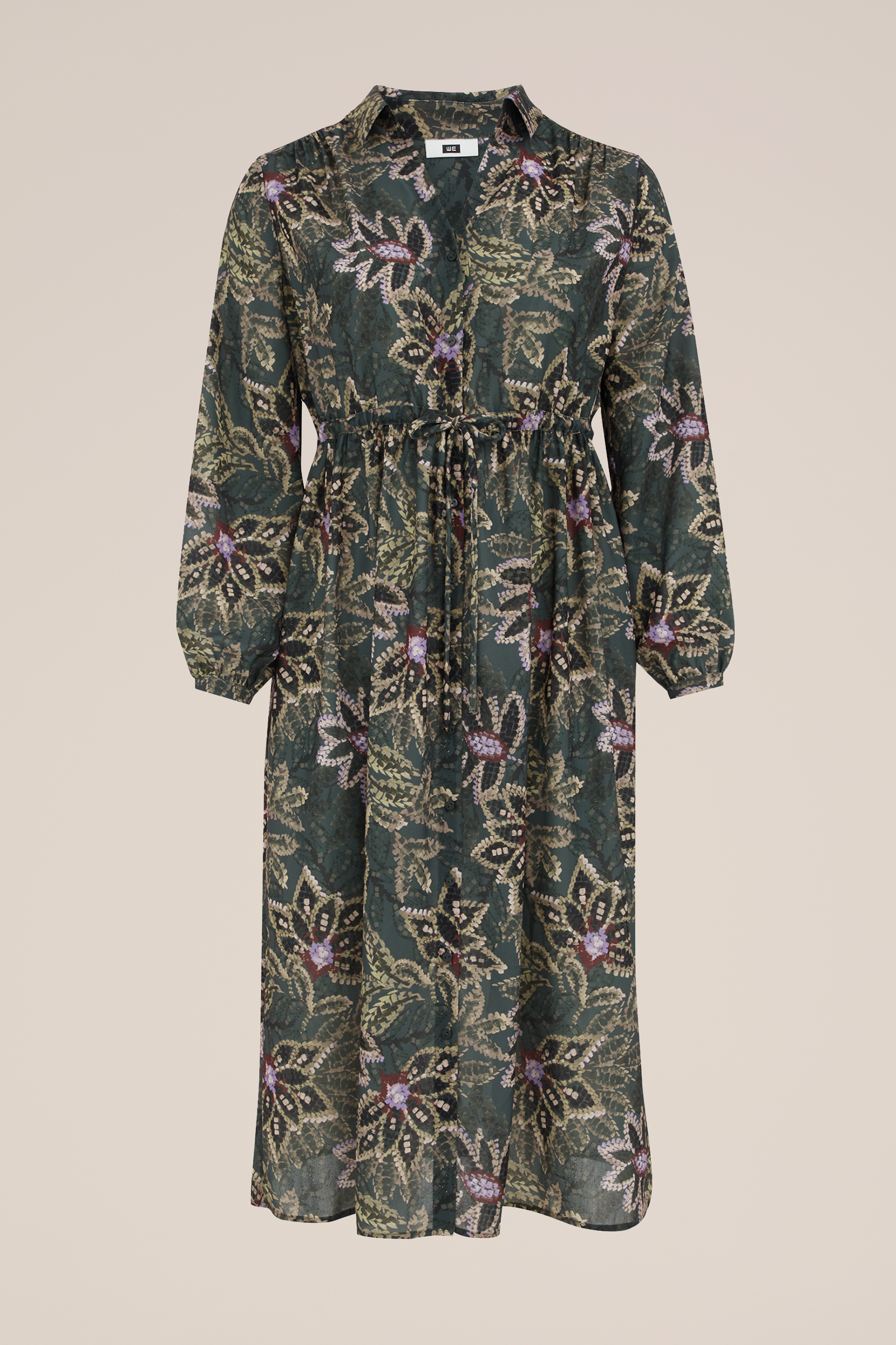 jurk met dessin - Curve WE Fashion Groen