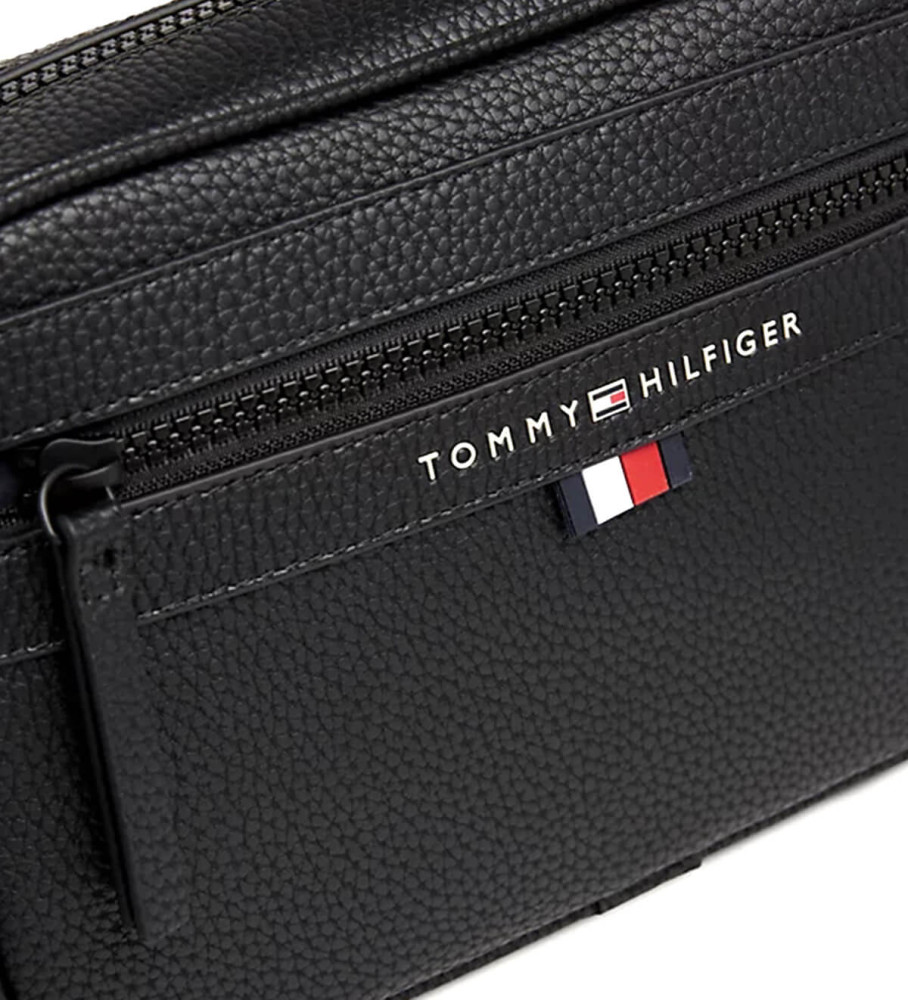 Tommy Hilfiger Bolso reporter con logo metlico Essential negro