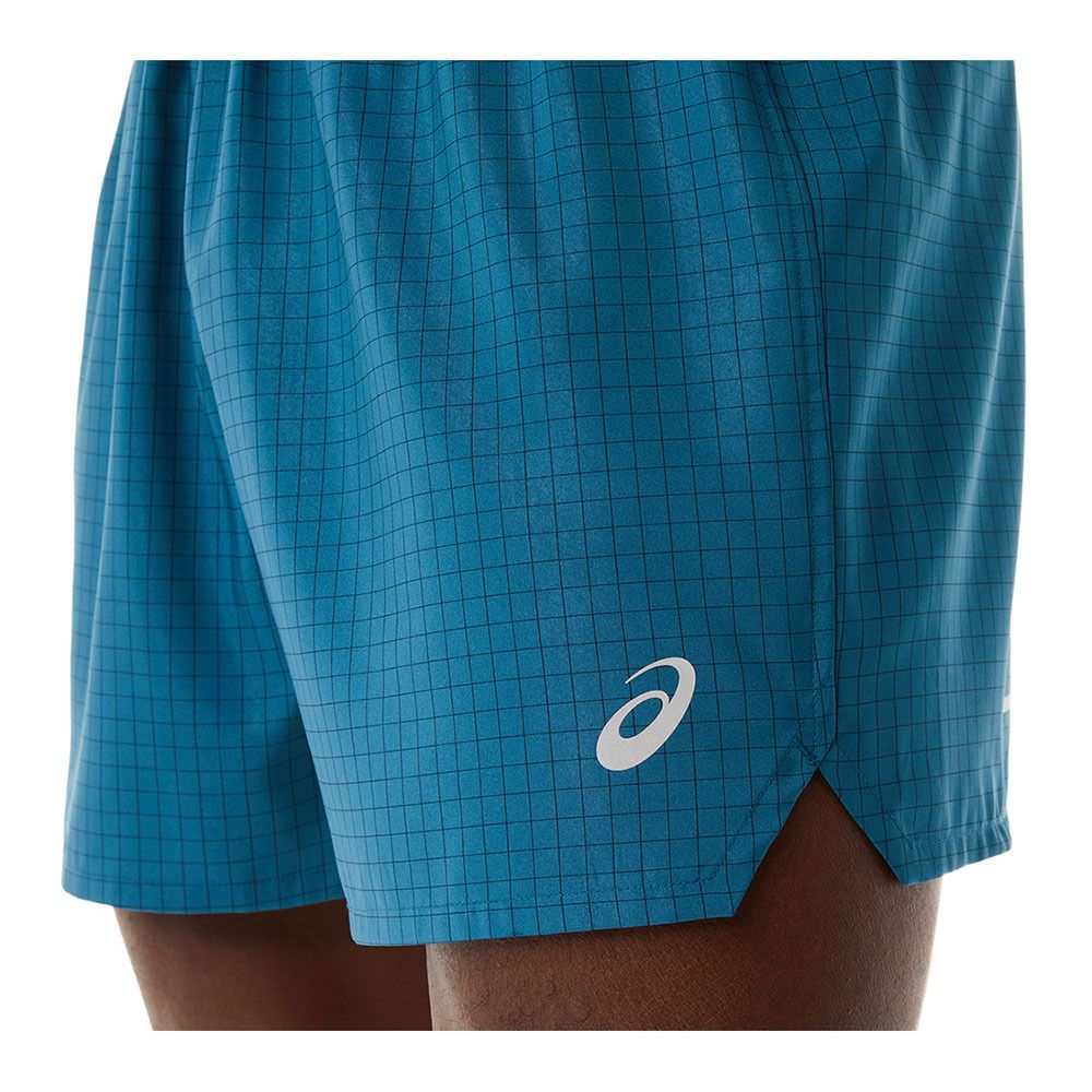 Asics FUJITRAIL LOGO - Short Homme ink teal/golden yellow