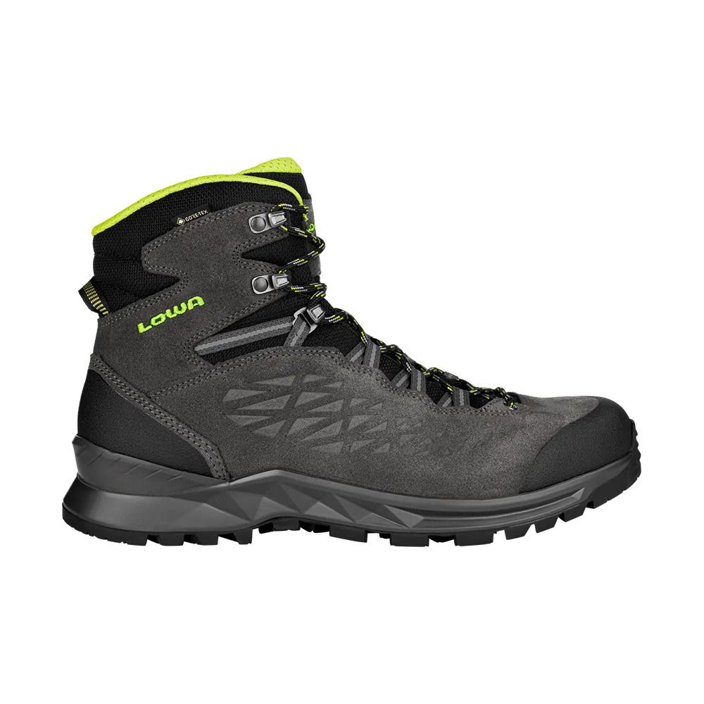 Lowa EXPLORER II GTX MID - Chaussures randonné Homme anthracite/lime