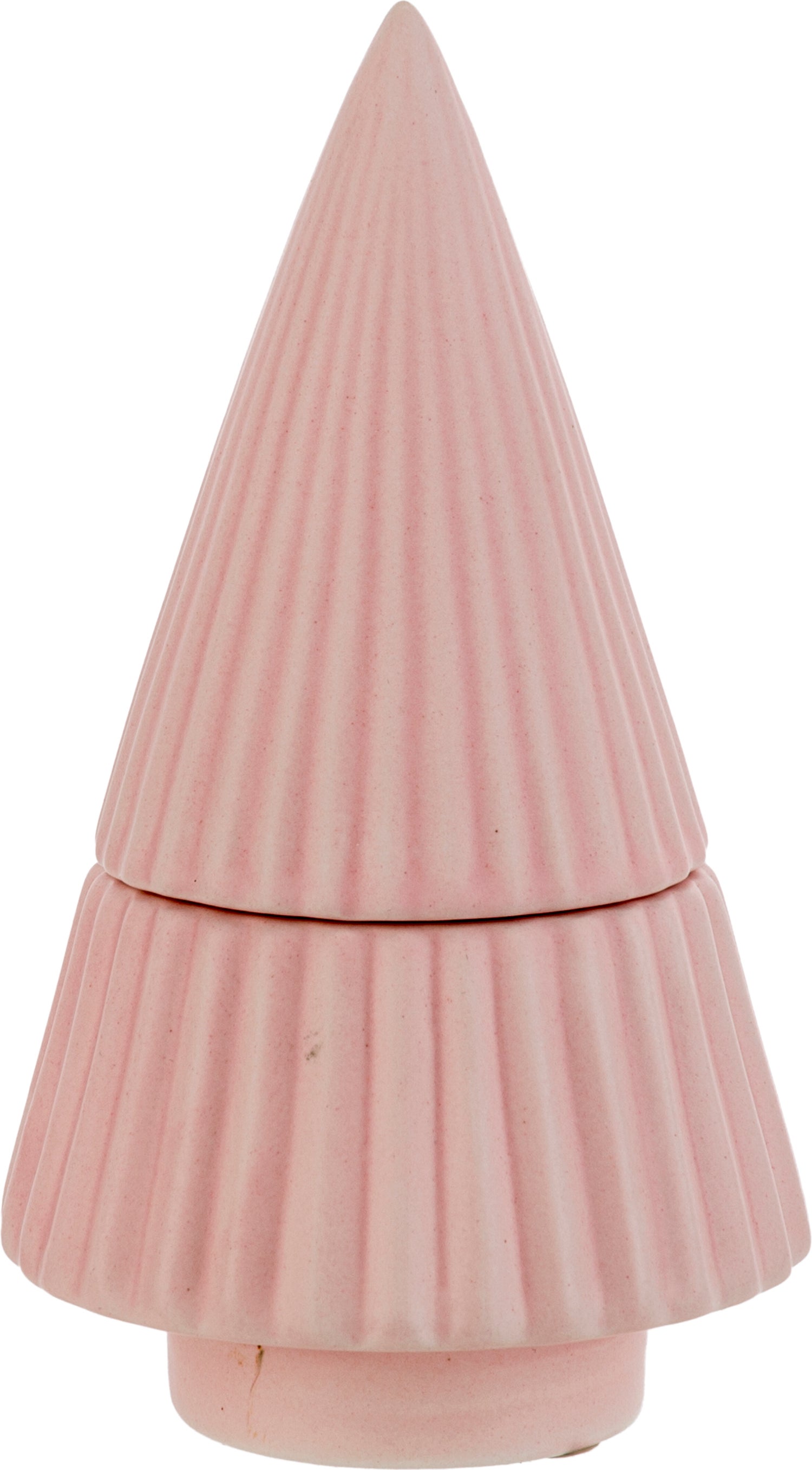 Cosy@Home waxinelichthouder kerstboom open it roze 9 x 9 x 16 cm