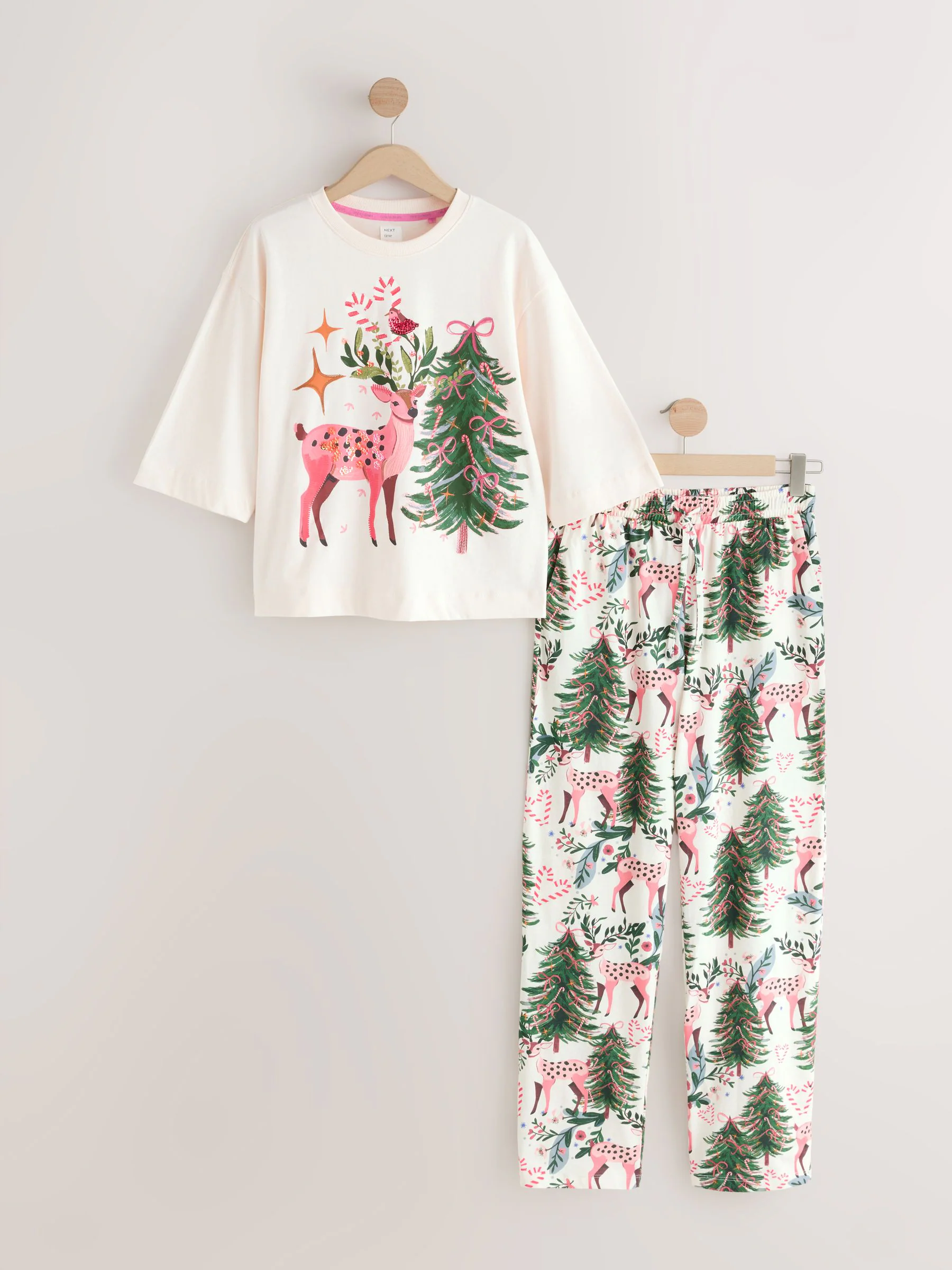 Naturel hert - Pyjama met korte mouwen