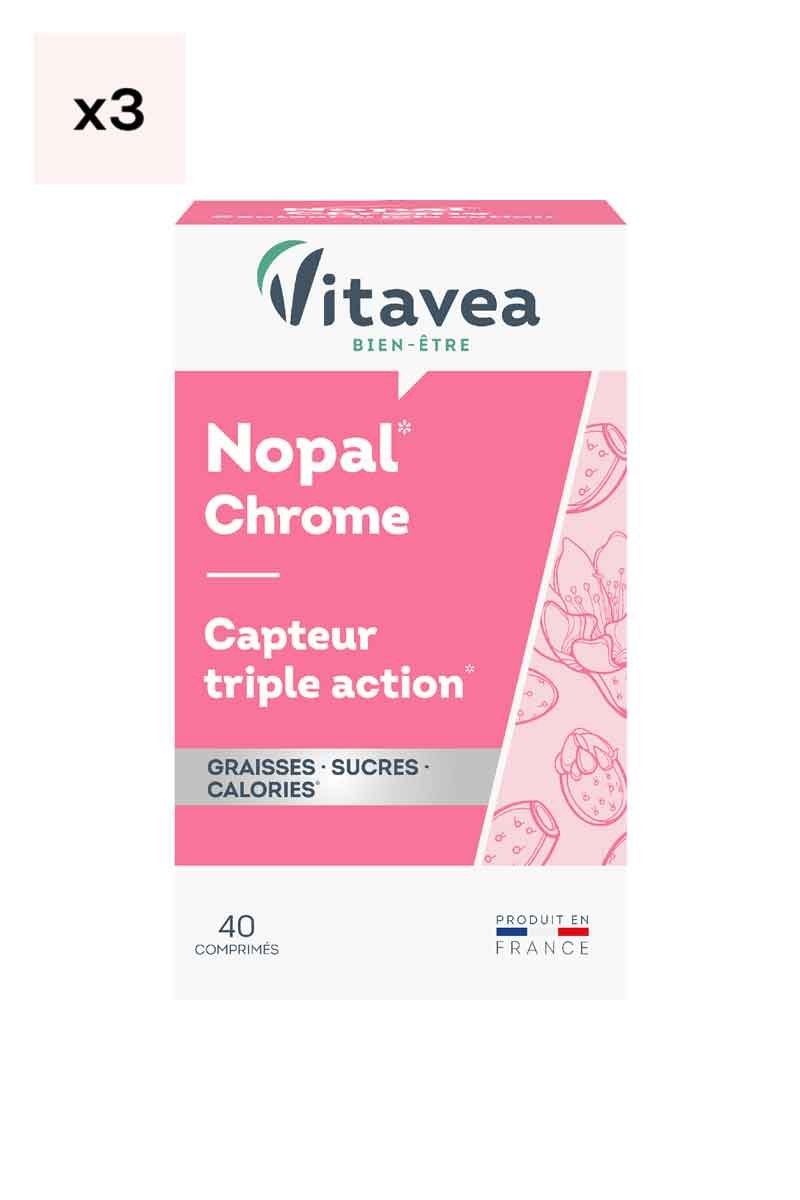Cure minceur - Nopal & chrome - 3 x 40 comprimés