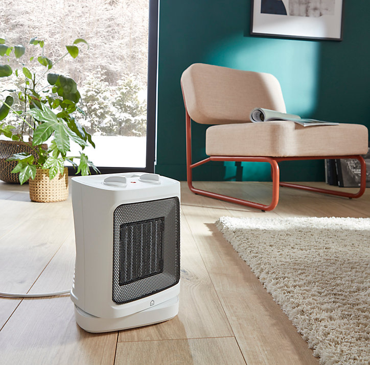 Chauffage d'appoint soufflant oscillant GoodHome Prato 2000W
