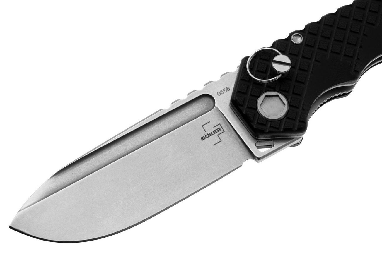 Böker Plus Hermod Folder 01BO914 Stonewashed D2, Black G10 zakmes, Dirk Hofmeister design