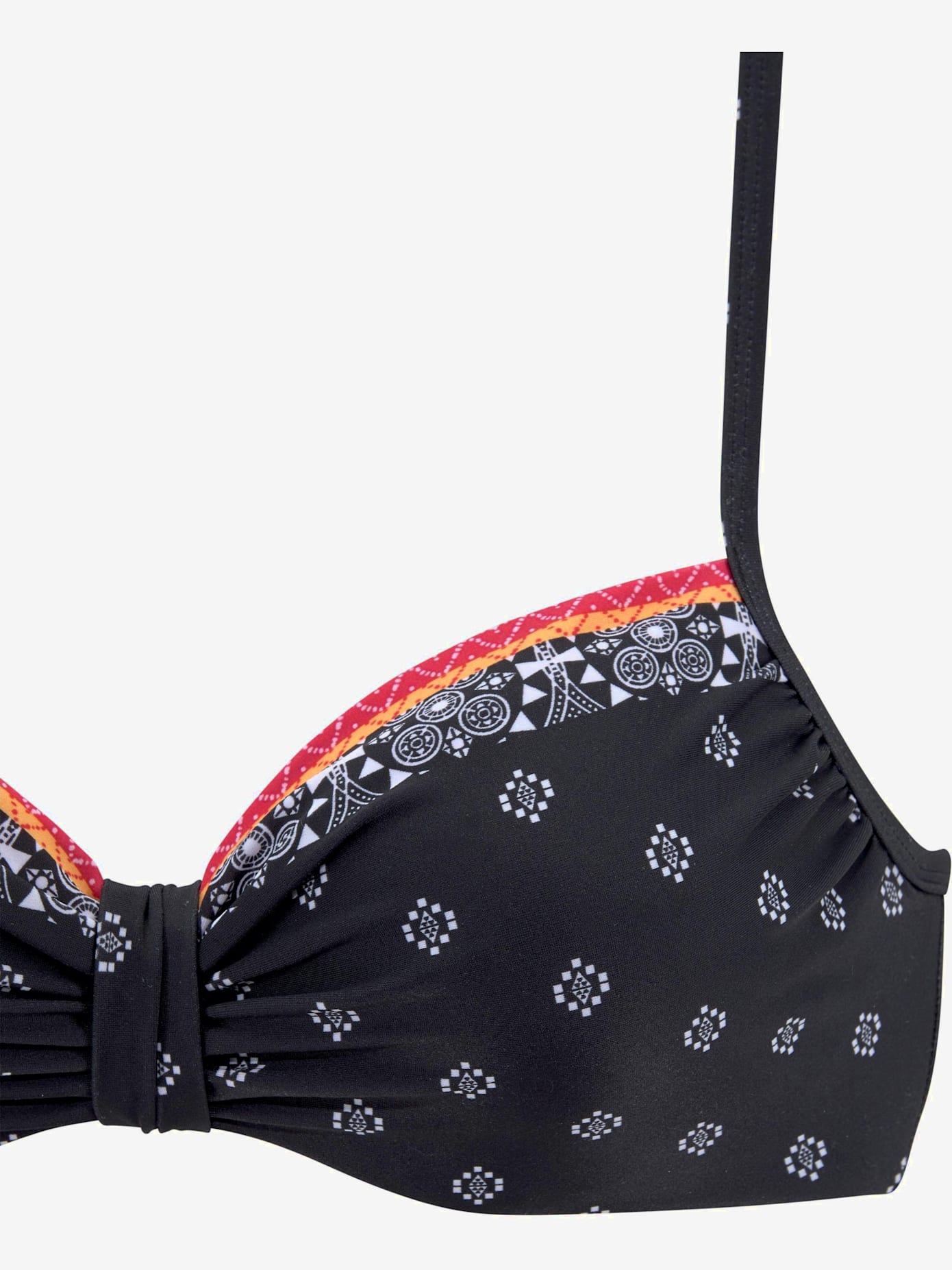 Haut de maillot de bain à armatures imprimé tendance