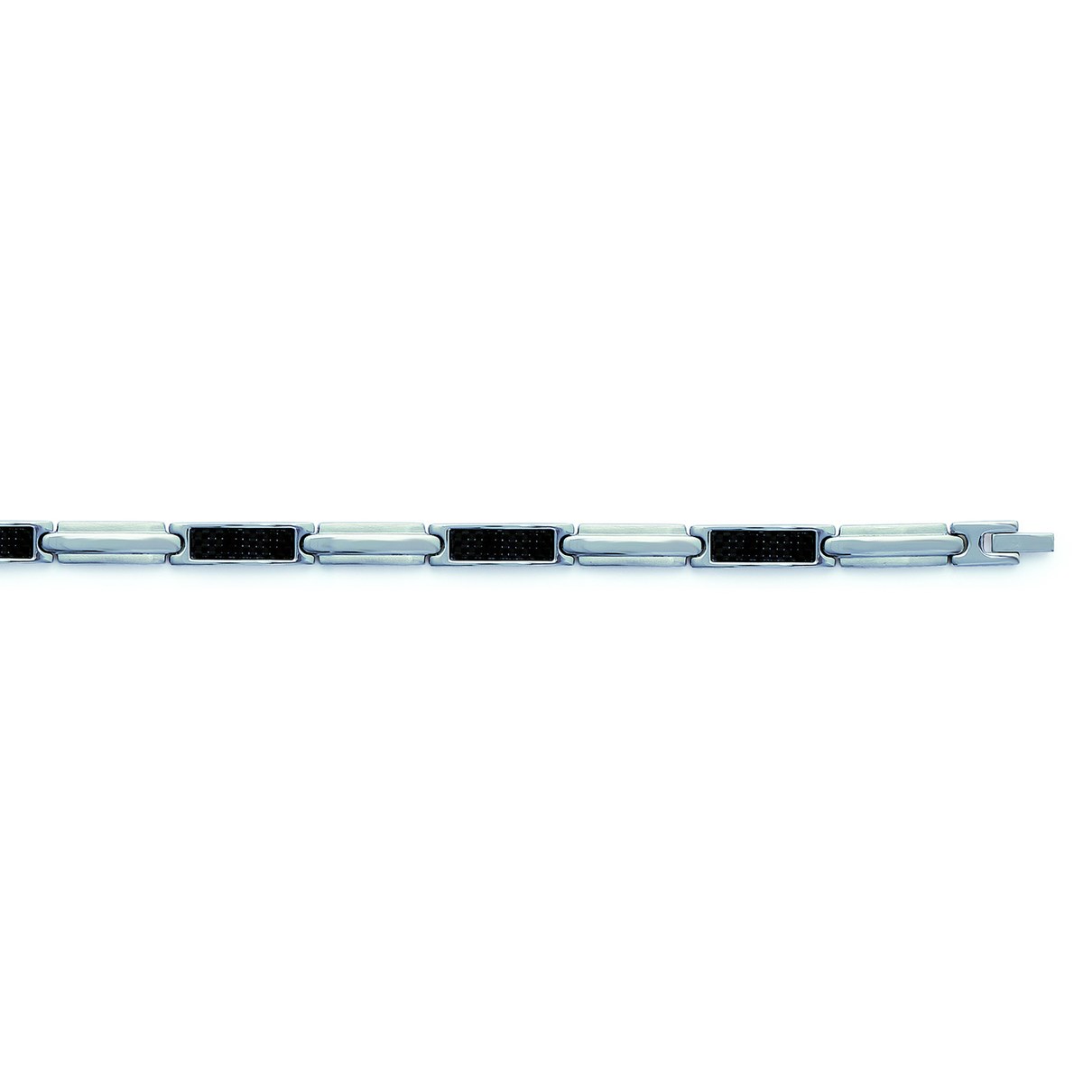 Bracelet homme Brillaxis acier et carbone