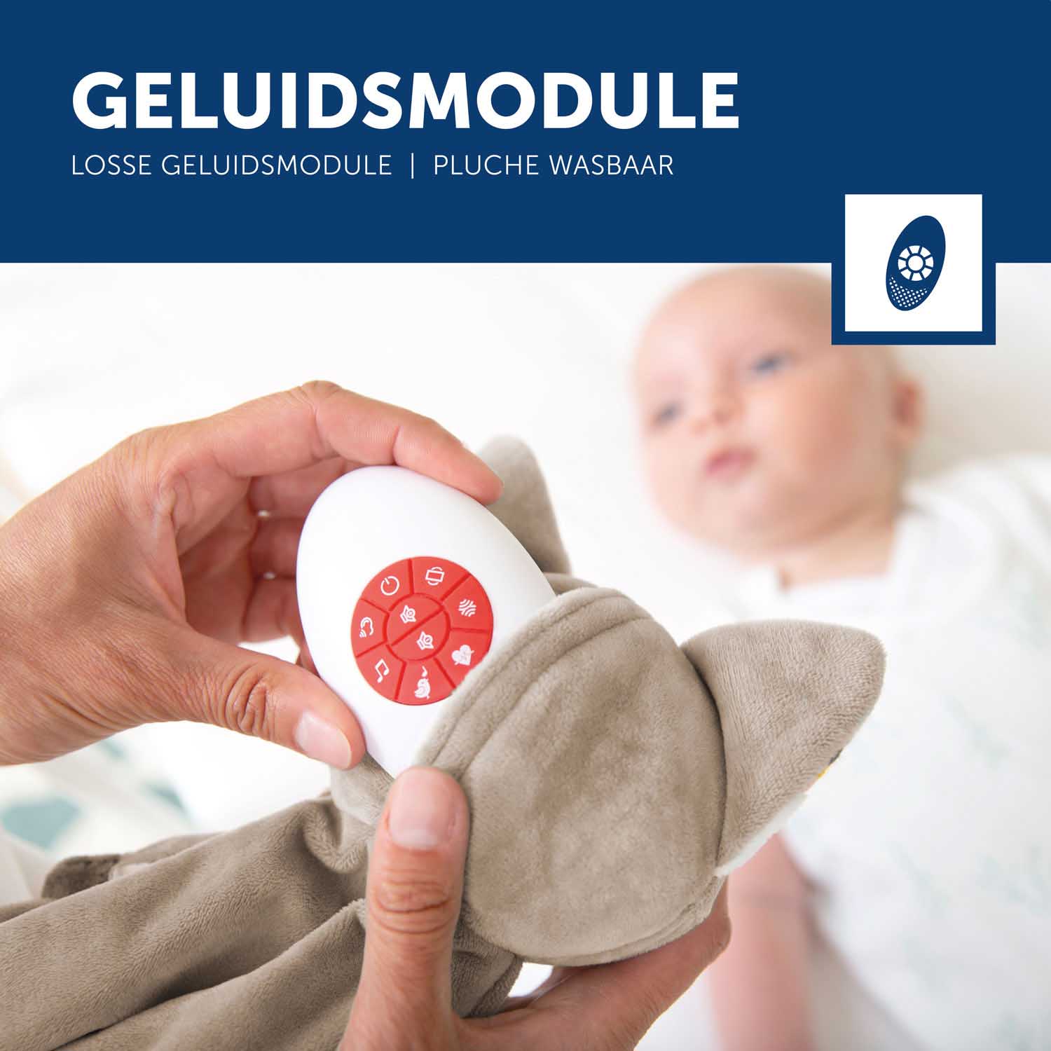Zazu Knuffeldoekje Comforter Racoon Robin grijs - nachtlampjes - Prénatal