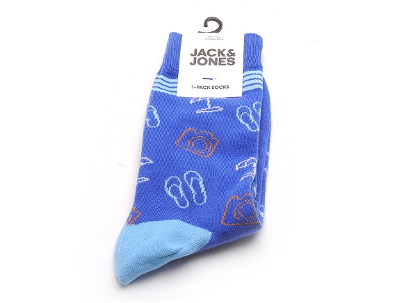 Jack and jones famille accessoires jacweston neon sock bleu