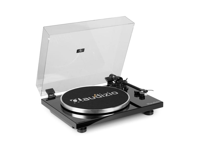 Audizio Plattenspieler Toledo Schwarz Premium-HiFi-Plattenspieler