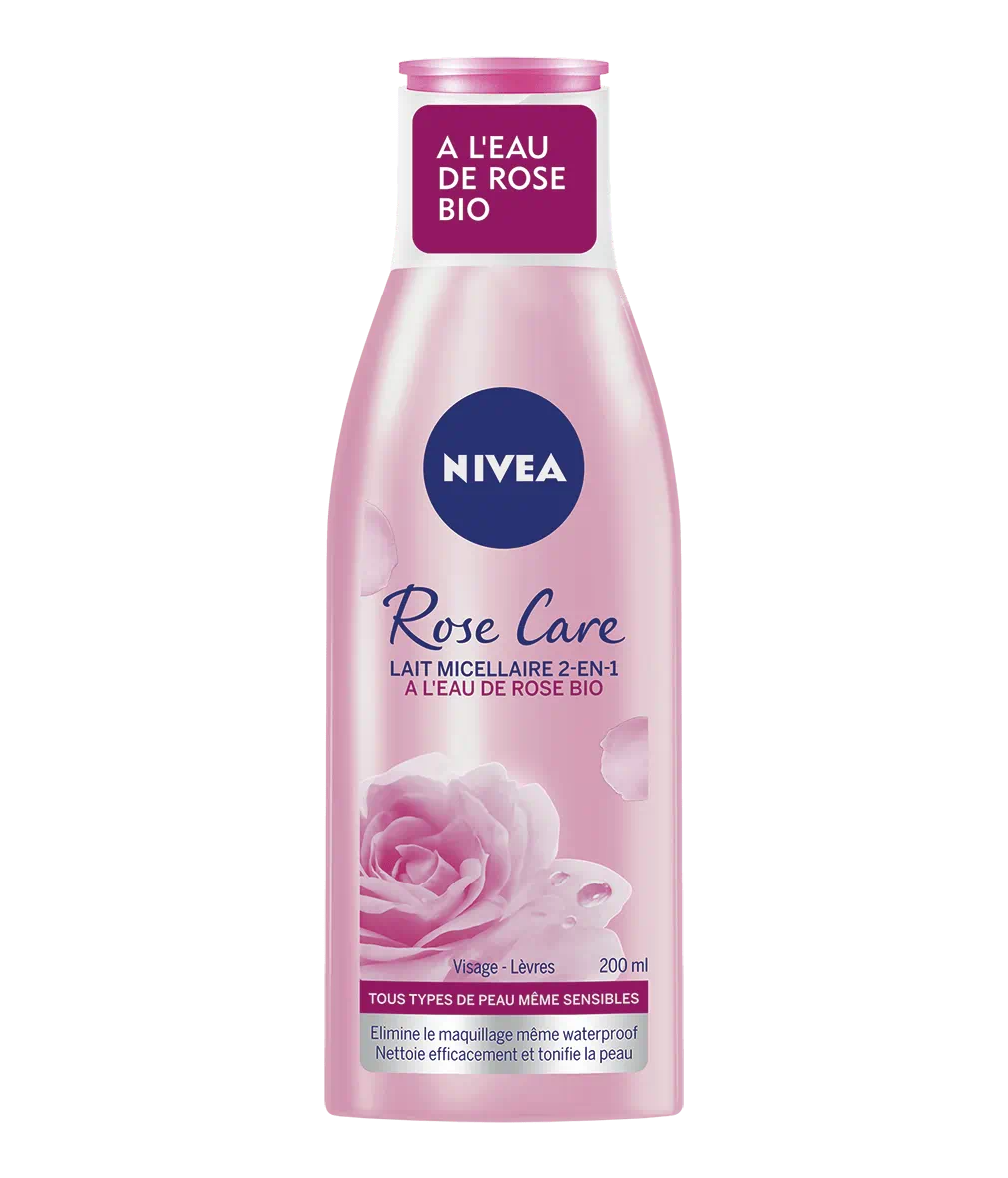LAIT DÉMAQUILLANT À L'EAU DE ROSE BIO