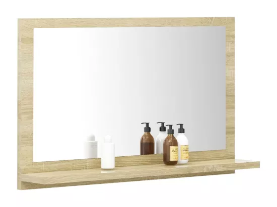 Miroir salle de bain Chêne sonoma 60x10,5x37 cm Bois ingénierie