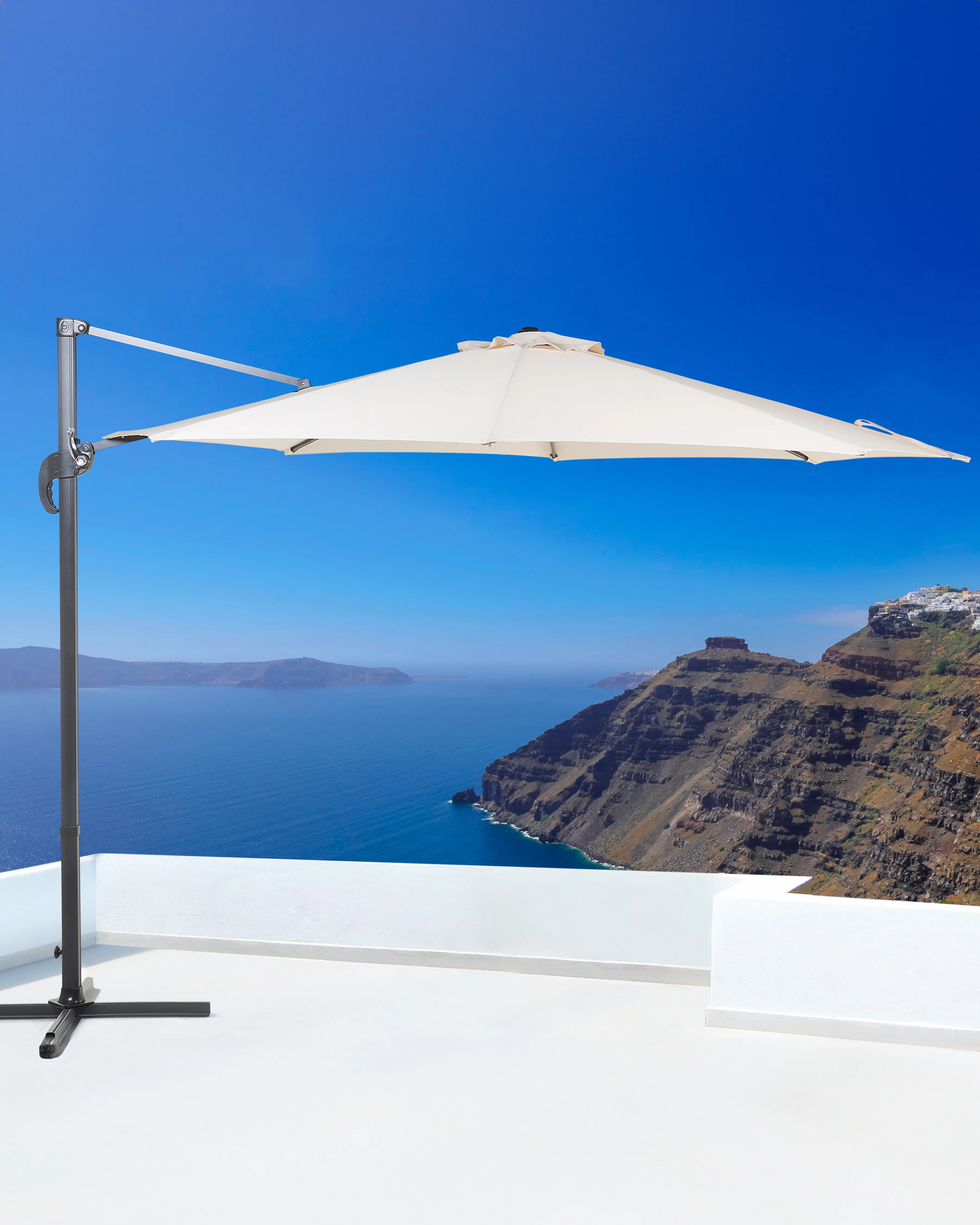 Zweefparasol 300 cm SAVONA Lichtbeige