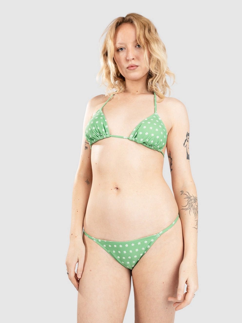 Hurley Marbella Slide Tri Bikini Top peppermint
