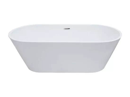 Baignoire îlot design ovale FINDLAY blanche 149 cm