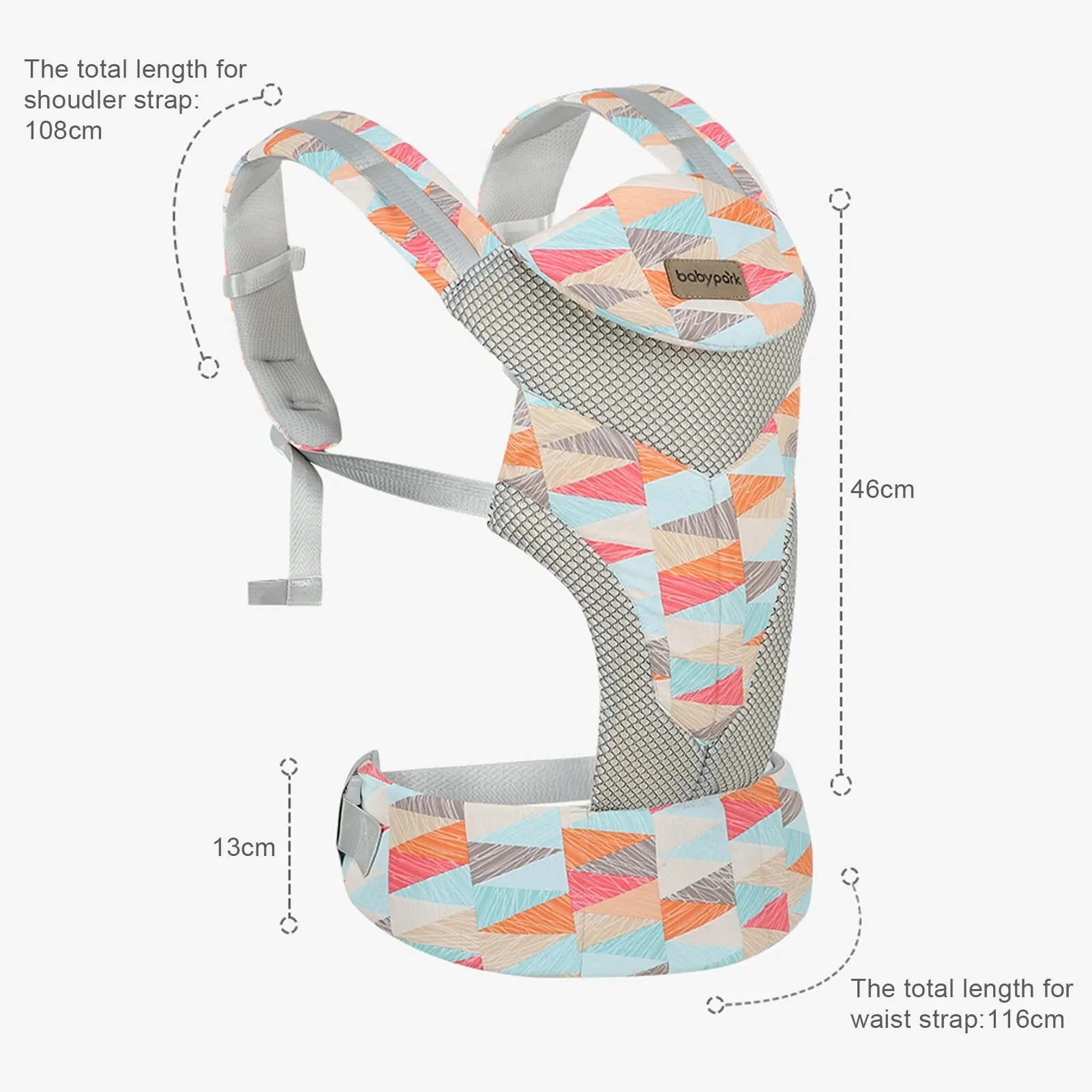 Ergonomische Babytrage Kleinkinder Tragesystem für Neugeborene mit Verstellbarem Hüft- / Schultergurt - Camouflage