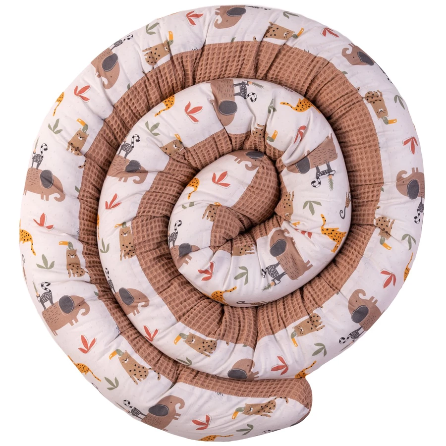 Ullenboom Baby Bettschlange Waffelpique Sand Savanne 300 cm