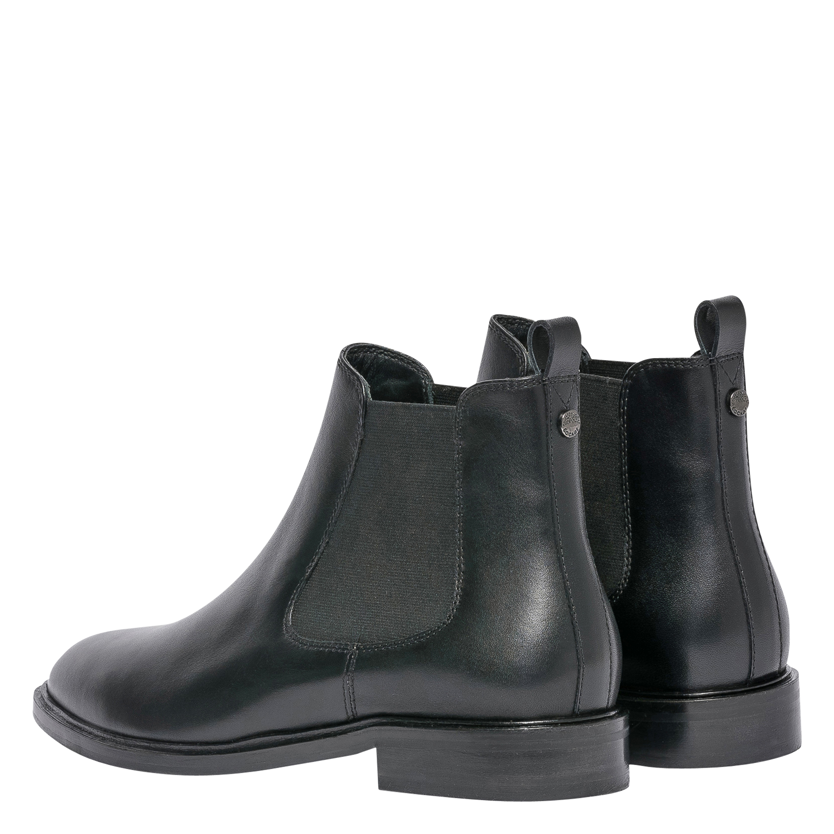 KENNYO - Bottines en cuir lisse | Noir