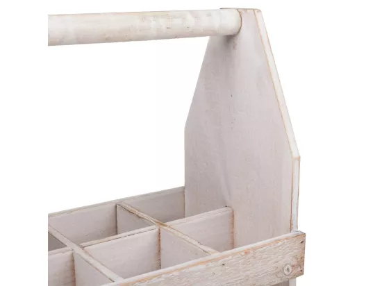 Casier à bouteilles en bois marron 37x19x33h