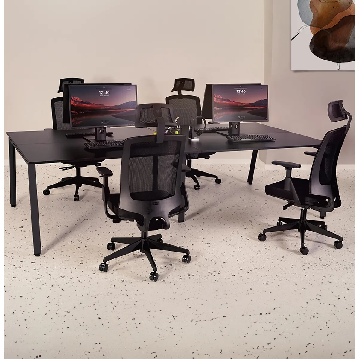 Alterego AMADEUS SQUARE - Noyer/Noir - 160x160 cm