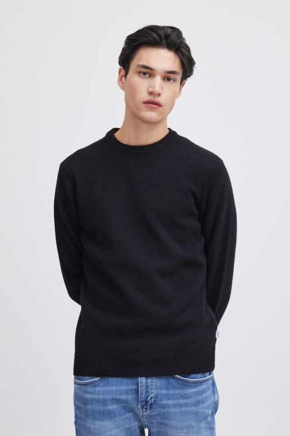 Casual Friday CFKARL crew neck bounty knit Anthracite black