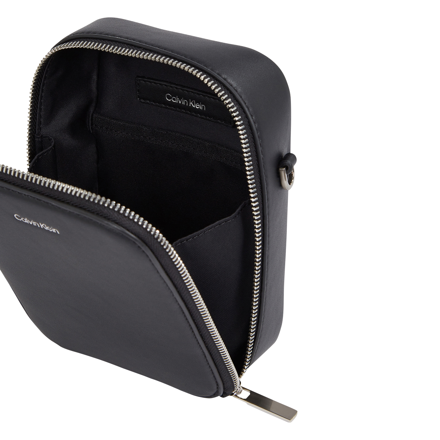 Sac bandoulière effet cuir | Noir