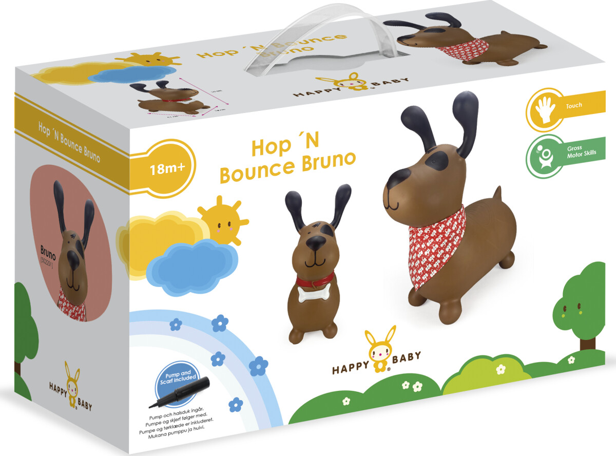 Hoppedyr Til Børn - Hund - Hop 'N Bounce - Happy Baby