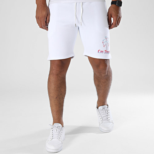 Short Jogging Los Angeles Blanc