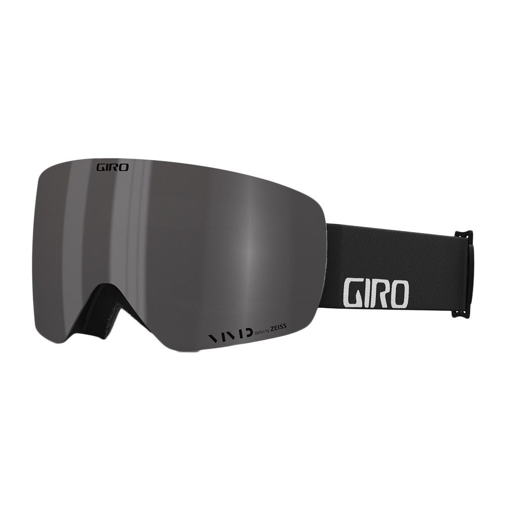 Giro CONTOUR - Masque ski + écran supplémentaire vivid infrared black wordmark/vivid smoke
