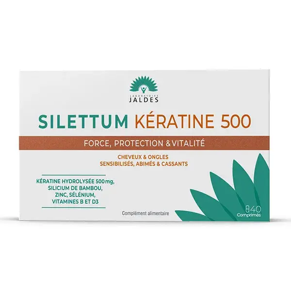Silettum Kératine cheveux 500 - 40 comprimés