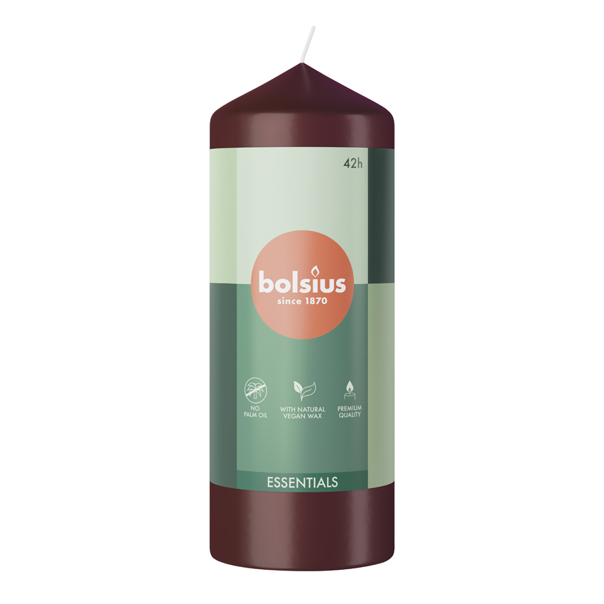 Bolsius Stompkaars 150/58 Velvet Red (1 stuk)