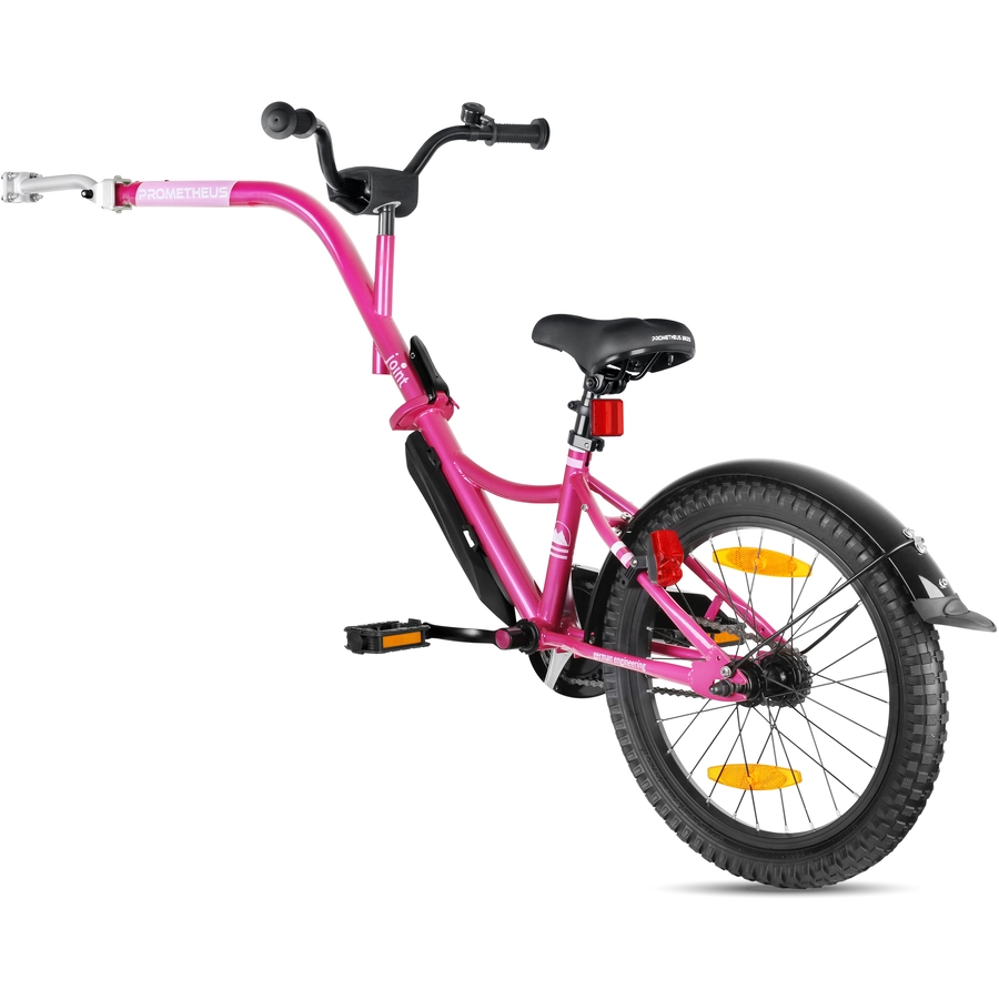 PROMETHEUS BICYCLES® Tandem Fahrradanhänger 18 Zoll Rosa