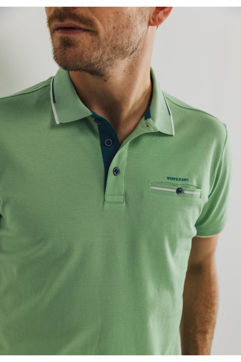 State of Art groene heren polo