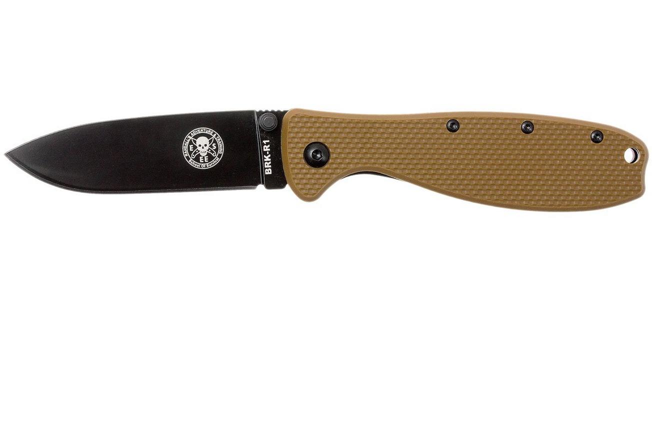 ESEE Knives Zancudo D2 Coyote Brown-Black, BRKR2CBB zakmes