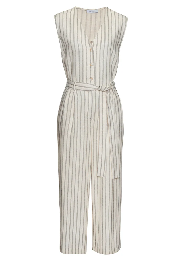 LASCANA Overall mit Bindegürtel,  und Taschen, sommerlicher Jumpsuit, casual-chic
